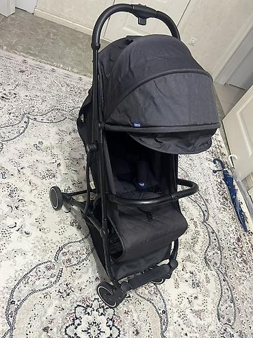 Коляски: Коляска, Chicco, цвет - Черный, Б/у, Самовывоз — 1