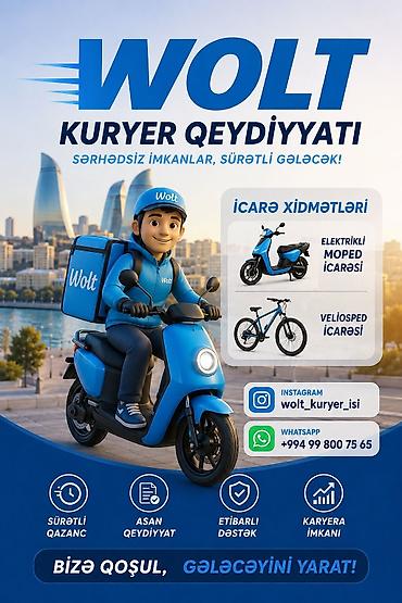 ereb azerbaycan tercume: Moto-kuryer tələb olunur, Gündəlik ödəniş, Təcrübəsiz — 1