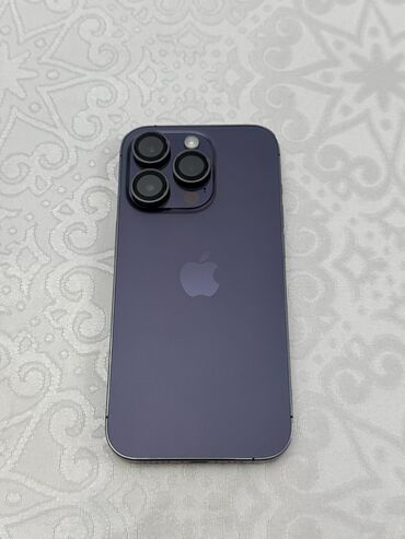 iphone 11pro телефон: IPhone 14 Pro, Колдонулган, 128 ГБ, Deep Purple, Коргоочу айнек, Кабель, Куту, 86 %