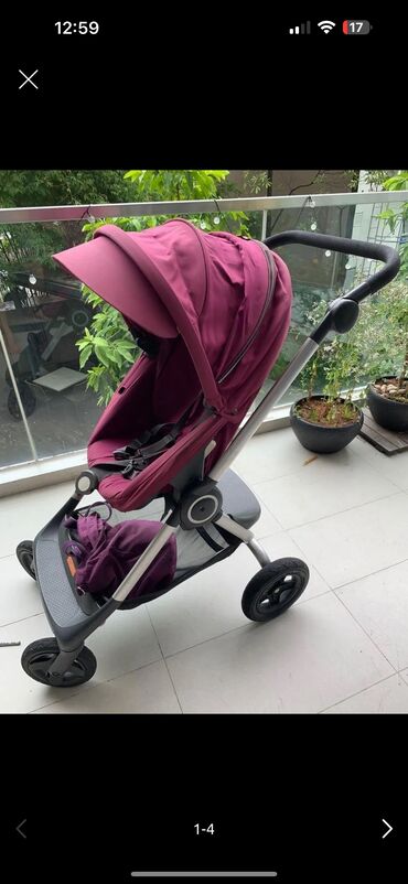 Araba-beşiklər: Stokke scoot.Tam seliqeli veziyyetdedir.Problemi yoxdur.Hem