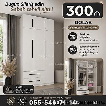 Düz dolab, Yataq otağı üçün, Qarderob, Açılan, Korpuslu, 3 qapılı lalafo.az -da Düz dolab, Yataq otağı üçün, Qarderob, Açılan, Korpuslu, 3 qapılı