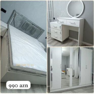 Yataq otağı dəstləri: İkinəfərlik çarpayı, Dolab, Termo, 2 tumba, Yeni