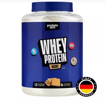 kökəlmək üçün protein: Whey Protein Ocean. Alman xammalı 1600 qram(64 porsiya)- peçenye