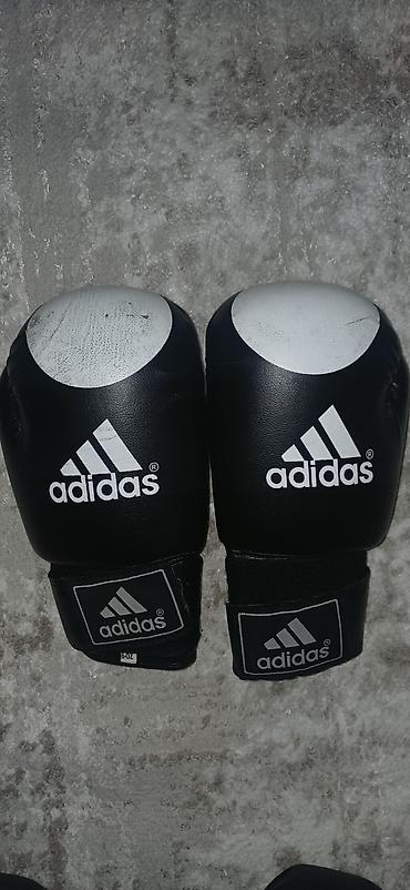 Adidas boks/üz döyüş əlcəkləri - Rəng: qara-ağ - Brend loqolu klassik