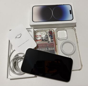 Apple iPhone: IPhone 14 Pro Max, Б/у, 256 ГБ, Серебристый, Коробка, 84 % — 9