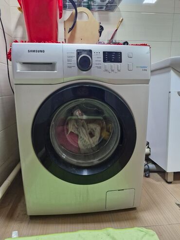 продажа стиральных машин бу в джалалабаде: Стиральная машина Samsung, Б/у, Автомат, До 6 кг, Узкая