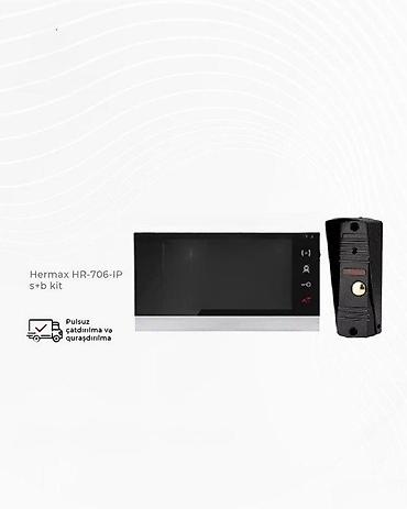 Domofon "Hermax HR-706-IP S+B Kit" 💳 Kredit şərtləri: Ayliq cəmi 23.47