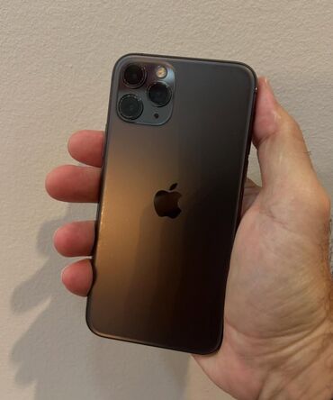 Çəngəllər: IPhone 11 Pro, 256 GB, Qara, Zəmanət, Face ID, Sənədlərlə