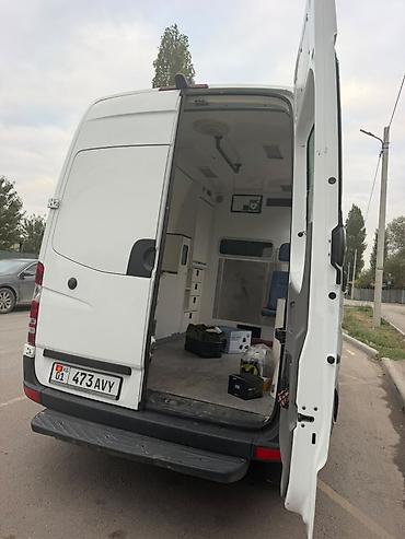ступенька на спринтер: Mercedes-Benz Sprinter (длинная база, высокий потолок), белый фургон — 9