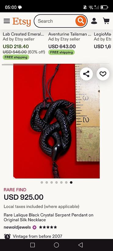 Aksesuarlar: Kulon, Heyvanlar, Cartier, 45 g — 4