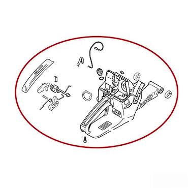 036 stihl: Kućište motorne testere sa zadnjom drškom i nosačem – komplet Opis — 3