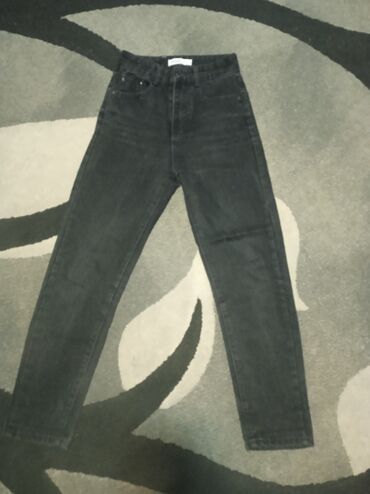 джинсы на высоком посадке: Прямые, Высокая талия