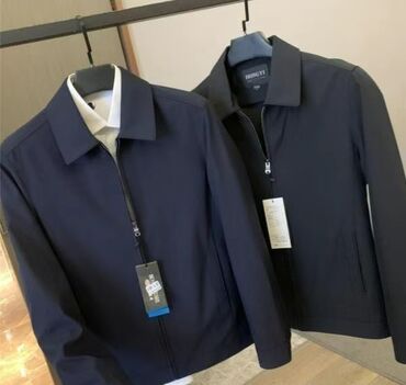 пальто чёрное: Мужская куртка, 2XL (EU 44), Новый, цвет - Синий, Самовывоз