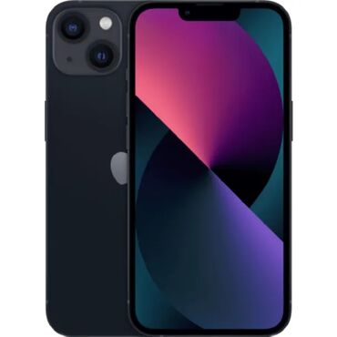 i̇pone 12: IPhone 13, 128 GB, Midnight, Zəmanət, Kredit, Barmaq izi