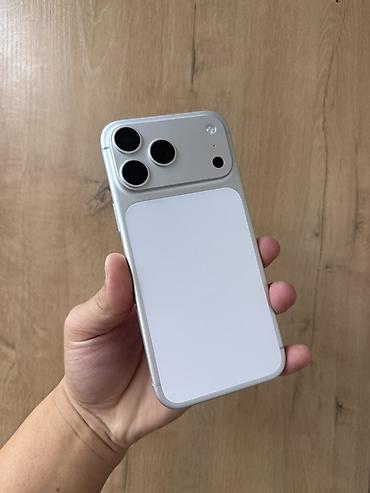 ipnone 13: IPhone 17 Pro Max, Новый, 256 ГБ, Серебристый, Зарядное устройство, Защитное стекло, Чехол, 100 % — 1