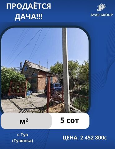 дом дордой келечек: Дача, 35 кв. м, 3 бөлмө