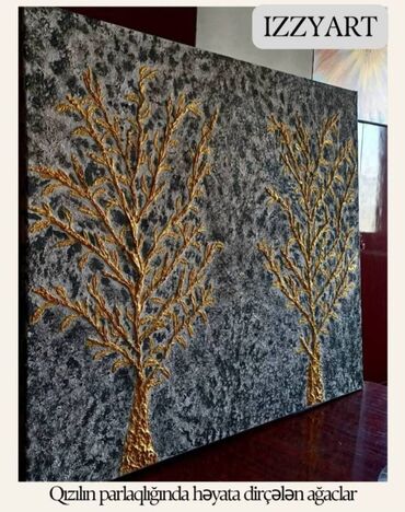 Şəkillər, tablolar: Tablolar, təkcə boya ilə deyil,əlavə işləmələrlə. Əlavə sifarişlər — 10