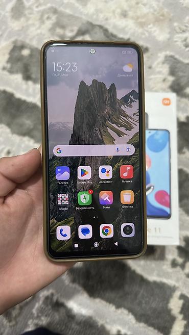 реалми 11: Redmi, Redmi Note 11, Б/у, 128 ГБ, цвет - Синий, 1 SIM, 2 SIM, eSIM — 4