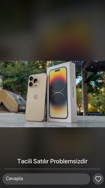 телефон fly li lon 3 7 v: IPhone 14 Pro, 256 GB, Matte Gold, Face ID