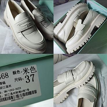 Qadın loaferləri – krem rəngi, ölçü 37 - Model: klassik penny loafer lalafo.az -da Qadın loaferləri – krem rəngi, ölçü 37 - Model: klassik penny loafer
