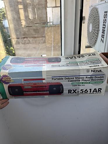 boombox: Kasetderi var . NOVA RX-561AR portativ stereo radio və ikili kaset — 4
