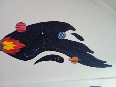 Другие услуги: Оформление декорации стен, разрисовки окон, Группа художников — 11