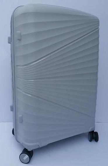 Putni koferi i torbe: Tvrdi kofer na točkićima – sivi - Materijal: lagana i izdržljiva — 10