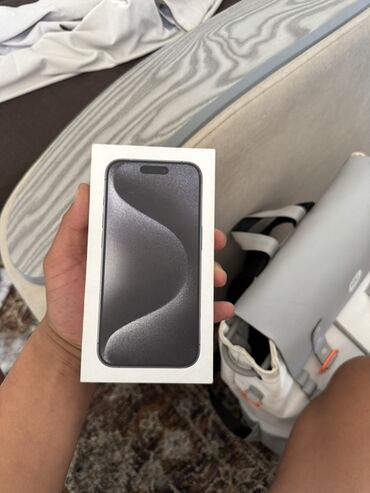 Apple iPhone: IPhone 15 Pro, 256 ГБ, Black Titanium, Коробка
