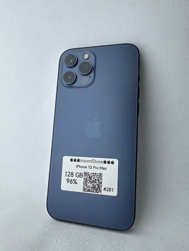 айфон 13 про макс бу цена в бишкеке: IPhone 12 Pro Max, Колдонулган, 128 ГБ, Көгүлтүр, 96 %