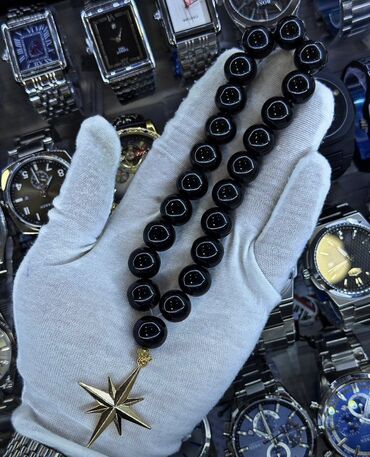 Təsbehlər: Şüşə bəzəkli təsbeh – bir neçə rəng variantı - Material: cilalanmış — 11