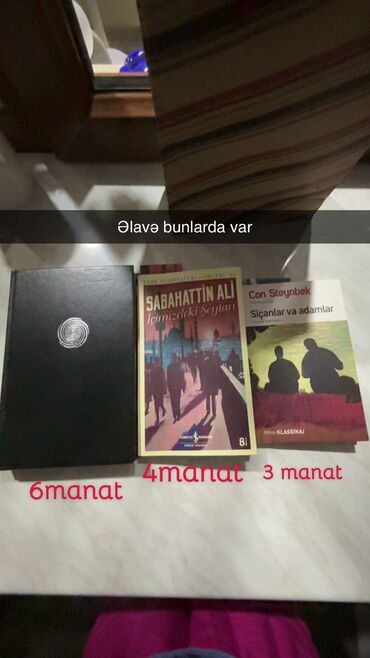 ziynət əşyaları: Ikinci əl kitablar təp təzədi cox səliqəli işlənib istiyenler