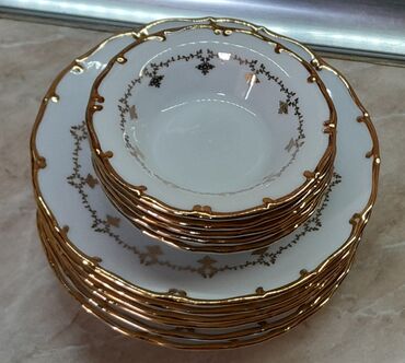 qaşıq dəstləri: Чайный набор, Фарфор, 6 персон, Чехия