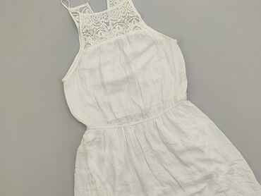 Sukienki letnie: Sarafan XS (EU 34), stan - Idealny, wzór - Jednolity kolor, kolor - Biały