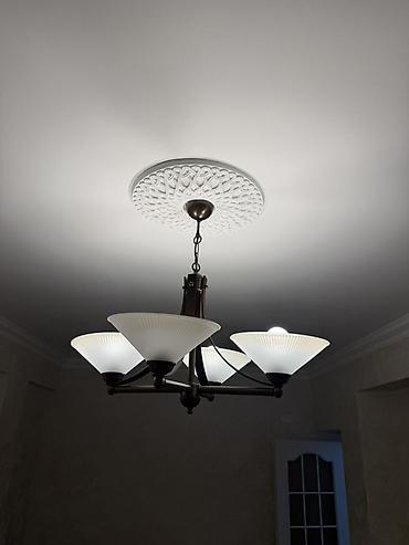 taxta listurlar: Çılçıraq, 4 lampa, Taxta — 3
