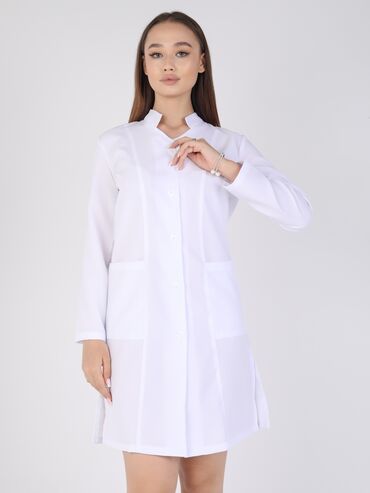 Медицинская одежда: Медицинский халат 🇰🇬 Ткань габардин Ткань тиси Ткань хб Медицинский — 13