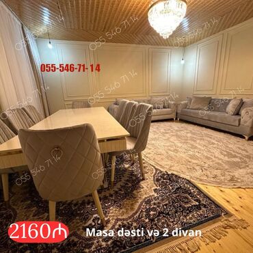 Divan və masa dəstləri: Divan stol stul masa oturacaq sifarisle
