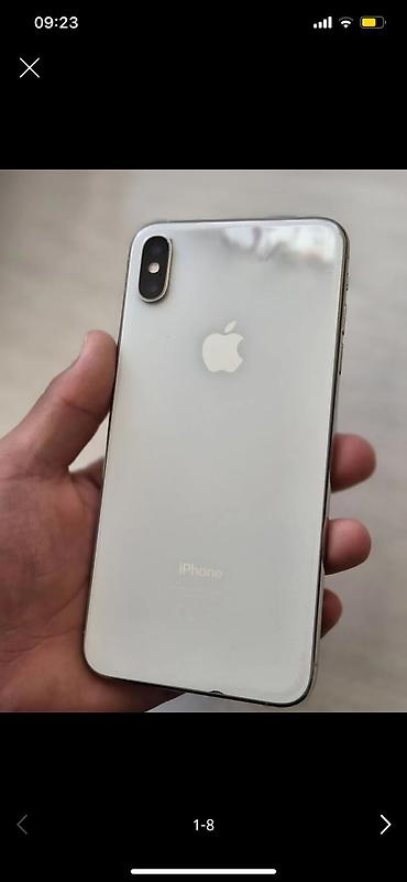 iphone se3: IPhone Xs Max, Б/у, 256 ГБ, Белый, Защитное стекло, 100 % — 1