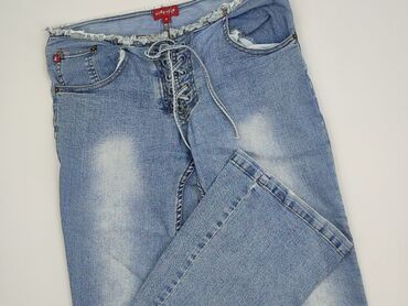 woskowane spodnie z wysokim stanem h m: Jeans for women, size S (EU 36)