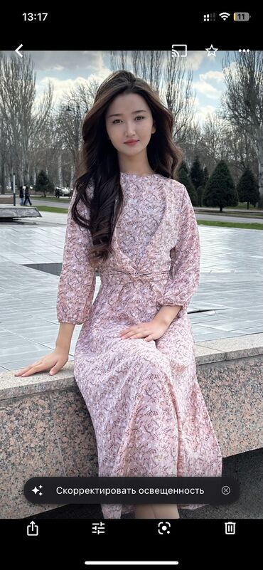 Повседневные платья: Элегантное женское платье миди с длинными рукавами, идеально — 2