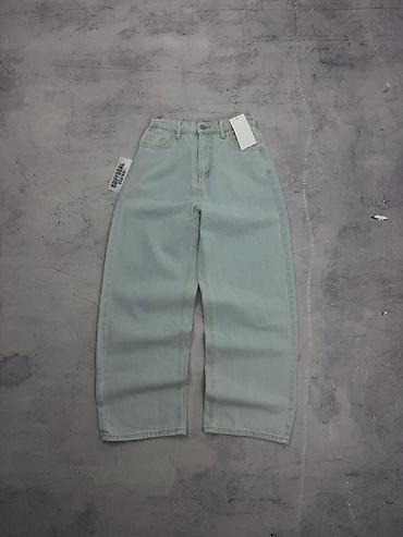 baggy джинсы: Широкие Baggy джинсы из плотного денима светло‑голубого — 1