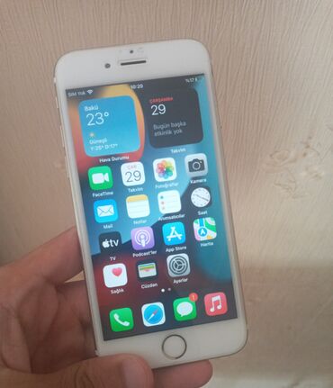 iphone dubay: IPhone 6s, 64 GB, Qızılı, Zəmanət, Barmaq izi