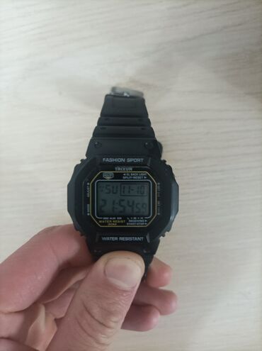 шагомер: Спорттук саат, Casio (G-Shock), Таймер жана секунда өлчөгүч, Кадам өлчөгүч, Суу өткөрбөөчү, Асыл нуска, Унисекс, Жаңы