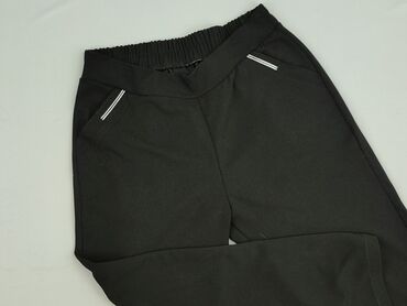 czarne t shirty basic: Everest, Material trousers for women, size M (EU 38)