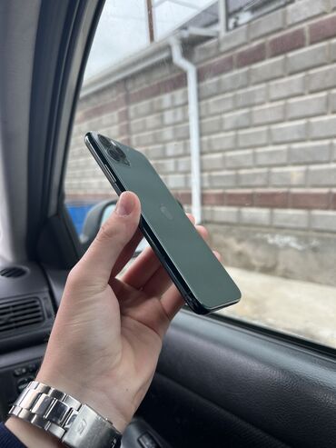 айвон 11: IPhone 11 Pro Max, Б/у, 256 ГБ, Alpine Green, Защитное стекло, Чехол, 100 %