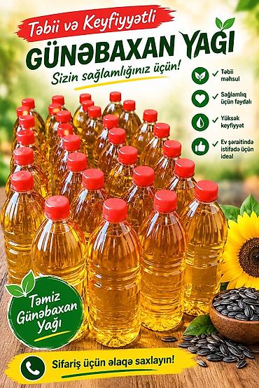 duru yag qiymetleri: Təbii bitki yağı – plastik butulkalarda Məhsul təsviri: - Şəffaf — 2