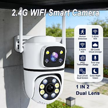 teruhal camera: 2.4G WiFi Ağıllı Xarici Təhlükəsizlik Kamerası – İkili Linza, Rəngli — 3