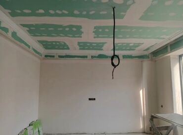 Tavan işləri: Alçıpan tavan və elektrik işləri – dizayn və montaj - İki səviyyəli — 3