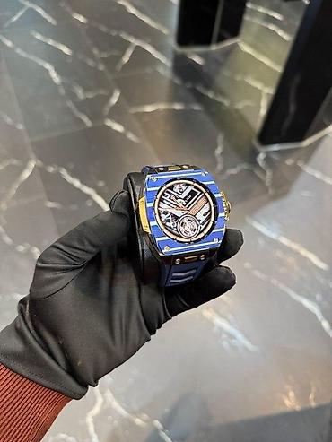 Qol saatları və aksesuarlar: Smart saat "VERTU WATCH BLUE CARBON GOLD BLUE STRAP 2025" Vertu — 4