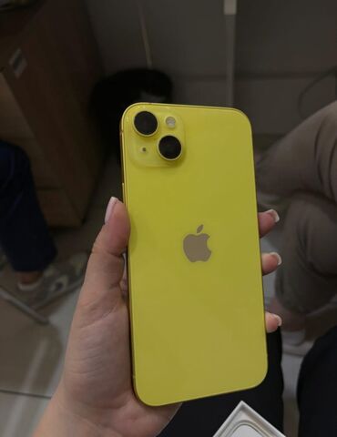 Apple iPhone: IPhone 14 Plus, 128 GB, Sarı, Face ID