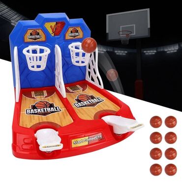 учунчу шар: Компактная настольная игра «Баскетбол» с двумя корзинами. В комплект